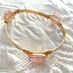 Chic Gold and Pink Bracelet
